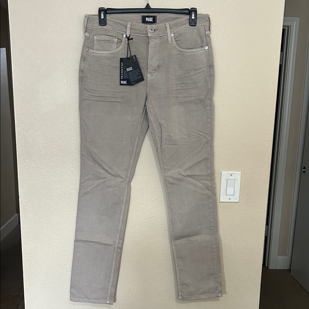 Paige Men's Slim Fit Jeans In Tan